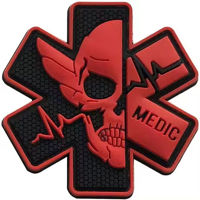 PVC Patches Custom Glow In The Dark Key Chan PVC 3D Logo Label Soft Glow Reflective PVC Hat Patches